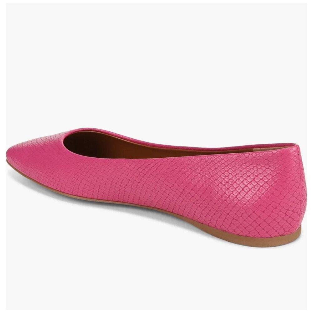 SARTO by  Franco Sarto Flexa Amaya Ballet Flat Pink Snake Print Faux Leather 8.5 - Picture 5 of 15